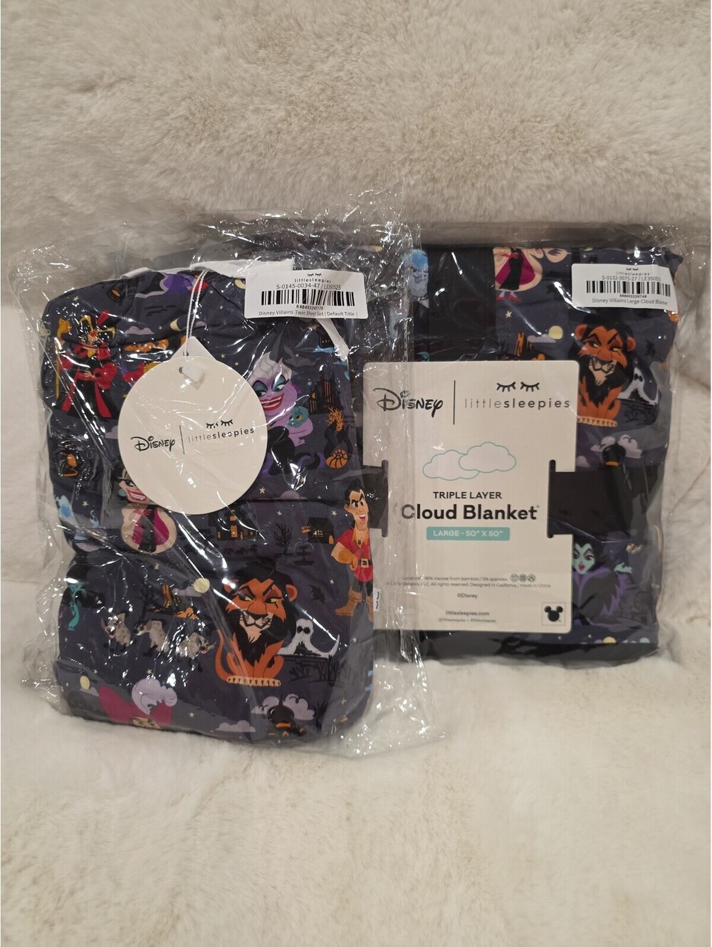 Disney Villains Triple Layer Cloud Blanket & Twin Sheet Set